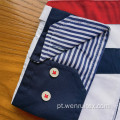 Camisas de algodão bordadas de mangas compridas personalizadas